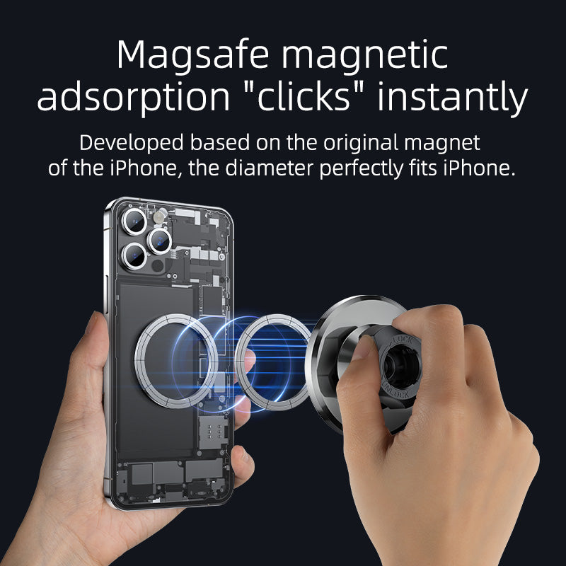 YESIDO C201 Adhesive Bottom Car Mount Phone Bracket Magnetic Holder Compatible with MagSafe YESIDO C201 Adhesive Bottom Car Mount Phone Bracket Magnetic Holder Compatible with MagSafe